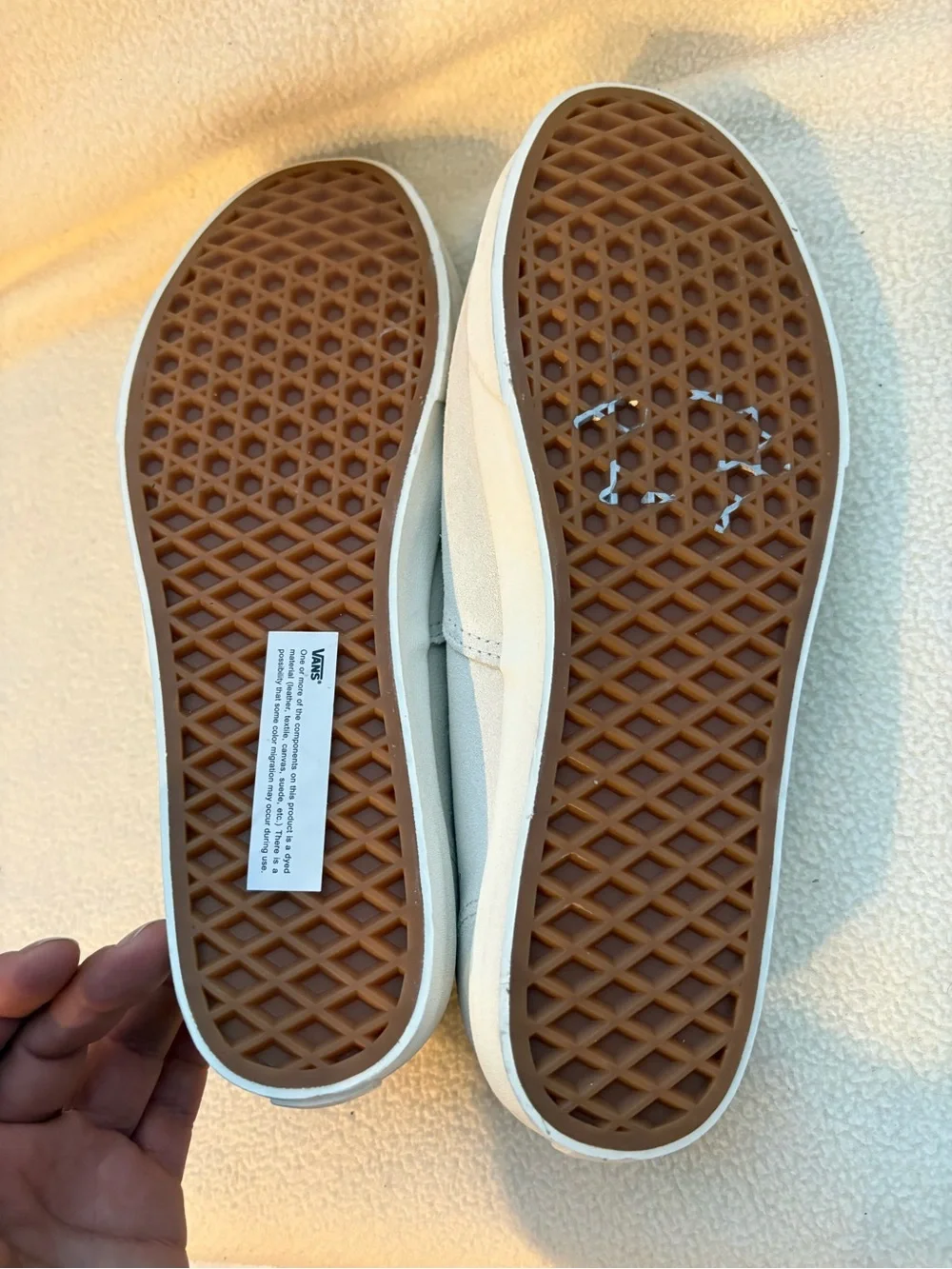 Vans Classic Low-Top Canvas Sneakers in Off-White